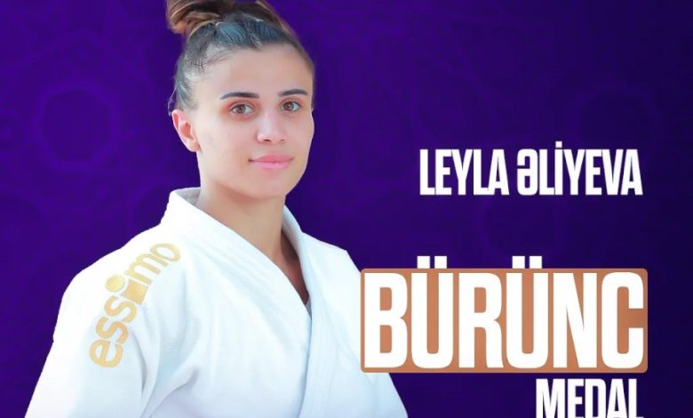 Abu Dhabi'de Leyla Aliyeva'dan bronz madalya