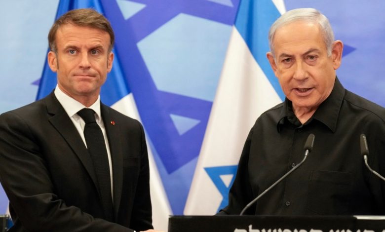 Macron, Hamas'la mücadele için koalisyon çağrısında bulundu