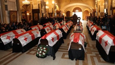 Abhazya'da hayatını kaybedenler için Tiflis'teki Kutsal Teslis Katedrali'nde anma töreni düzenlendi