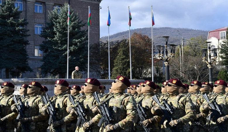 Azərbaycan lideri Xankəndidə keçirilən paradda çıxış etdi (TAM MƏTN/YENİLƏNİB)