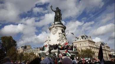 Filistin'i destekleyenlerin Paris'teki mitingine 16.000'den fazla kişi katıldı