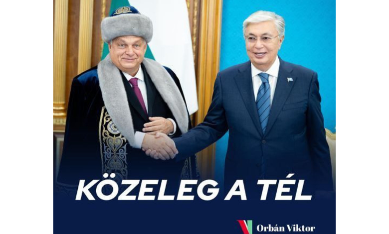 Orban, Kazak milli kostümüyle fotoğrafını paylaştı