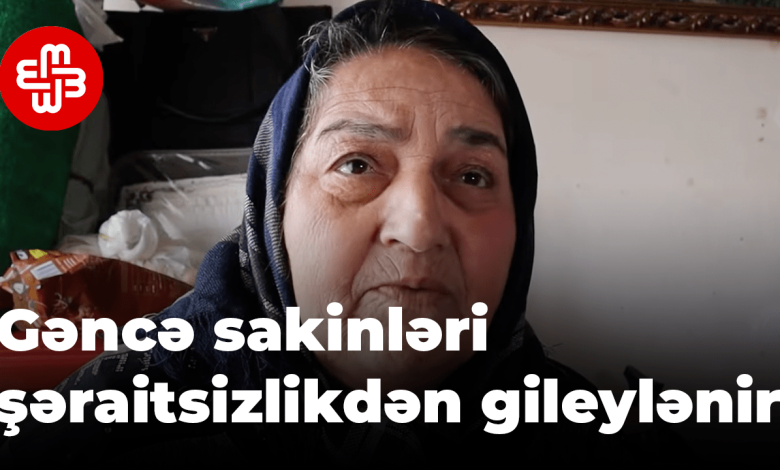 Gence: Sakinler su, gaz ve binanın kullanılamaz durumda olduğundan şikayet ediyor