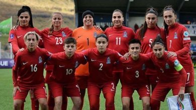 Kadın futbolculardan oluşan Azerbaycan milli takımı B Ligi'ne yükseldi