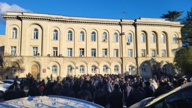 Abhazya'da akaryakıt piyasasının tekelleşmesine karşı miting düzenlendi