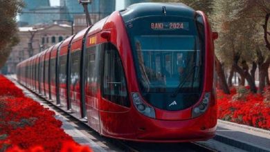 Bakü'de tramvay hatlarının yapılacağı cadde ve caddeler (HARİTA+FOTOĞRAF)