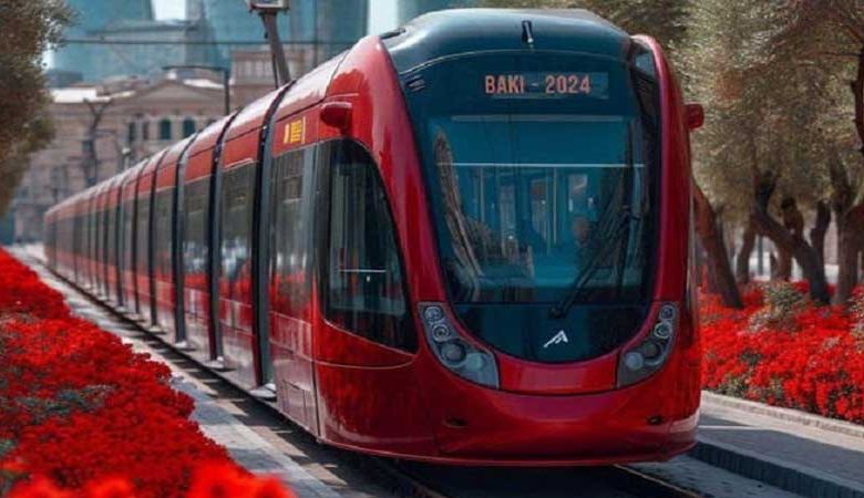 Bakü'de tramvay hatlarının yapılacağı cadde ve caddeler (HARİTA+FOTOĞRAF)