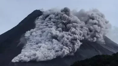 Endonezya'da Merapi Yanardağı yeniden faaliyete geçti