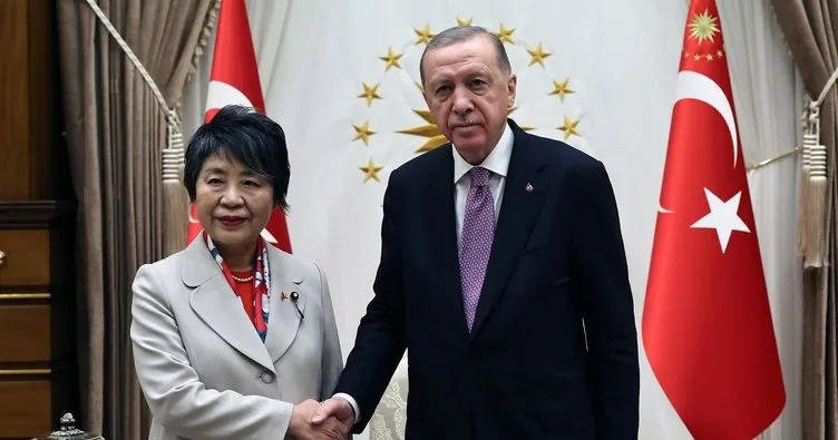 Japonya Dışişleri Bakanı Türkiye Cumhurbaşkanı ile görüştü