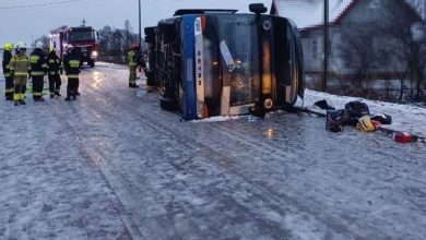 Polonya'da Ukraynalıları taşıyan otobüs devrildi, 20 kişi yaralandı