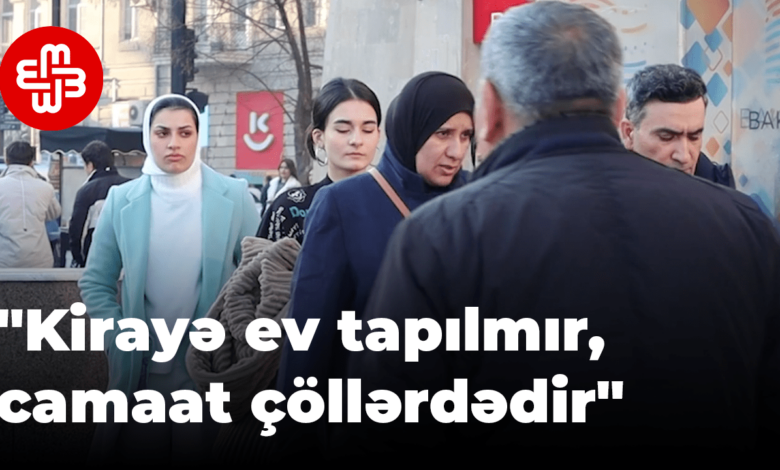 "Kiralanacak ev yok, halk çölde"