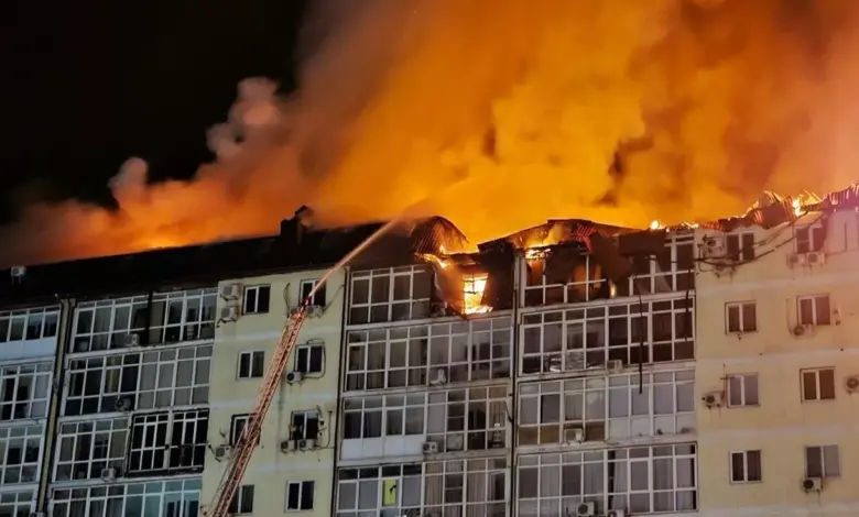 Rusya'da 11 katlı binada çıkan yangında 440 kişi tahliye edildi, çok sayıda kişi yaralandı