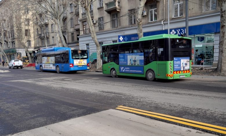 Tiflis'teki Tsereteli Caddesi trafiğe açıldı