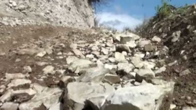 At ve eşeklerin ulaşım aracı olarak kullanıldığı bir köy