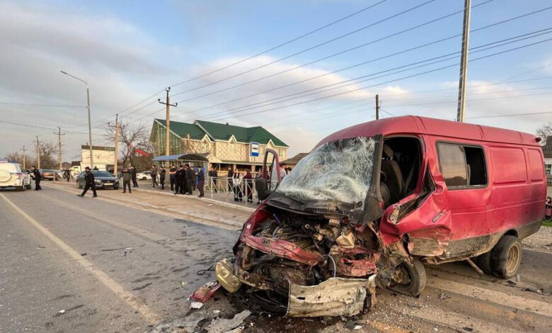 Dağıstan'da minibüs kazasında 2 çocuk öldü, 8 kişi yaralandı