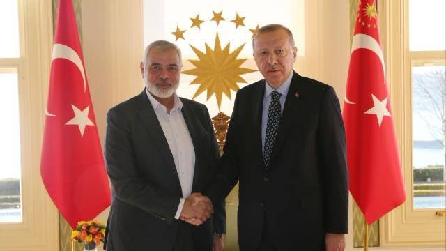 Erdoğan, Hamas Siyasi Büro Başkanı ile görüştü