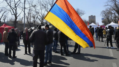 Erivan'da siyasi tutukluların özgürlüğü talebiyle protesto düzenlendi