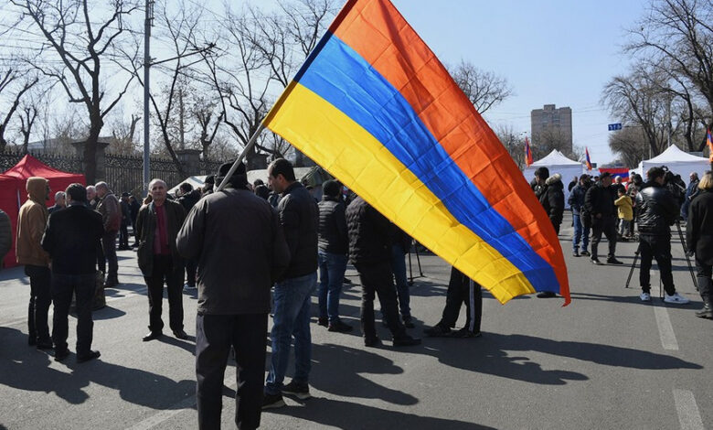 Erivan'da siyasi tutukluların özgürlüğü talebiyle protesto düzenlendi