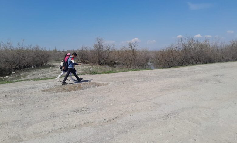 Göyçay'da off-road: "Bu yola ne sinirler ne de arabalar dayanabilir..."