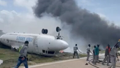 Güney Sudan'da "Boeing 727" kargo uçağı düştü