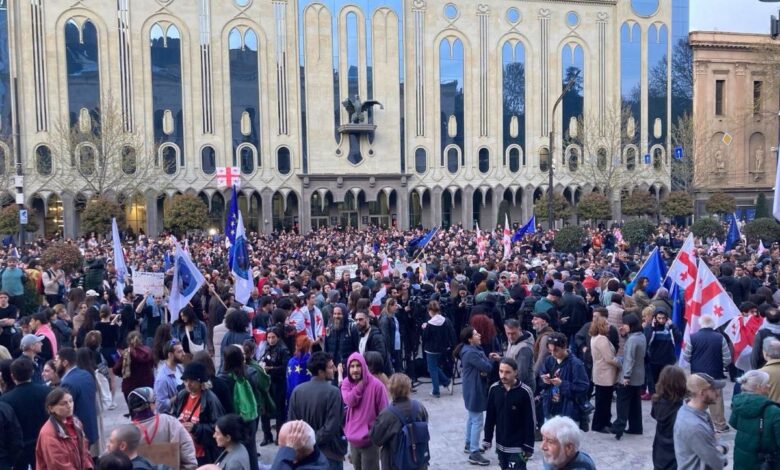 Gürcistan parlamento ofisi "yabancı ajanlara ilişkin" yasayı tescil etti.