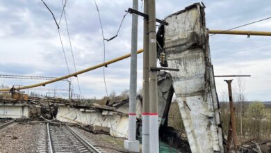 Smolensk bölgesinde yol köprüsü çöktü, mağdur oldu