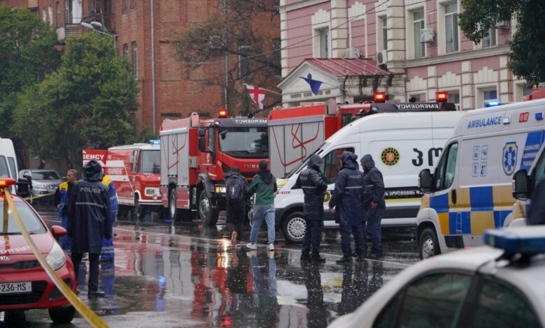 Tiflis'in Bochorma Caddesi'nde meydana gelen patlamada 2 kişi öldü, 4 kişi yaralandı