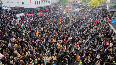 Berlin'deki 1 Mayıs gösterilerine binlerce kişi katıldı