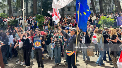 Gürcistan parlamentosu "dış nüfuz" yasasına uygulanan vetonun iptalini tartışıyor - FOTOĞRAF