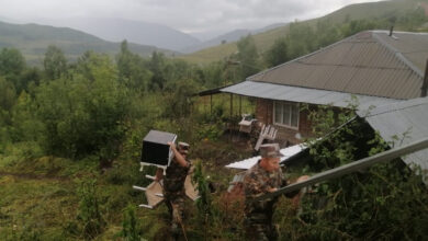 FHN İsmayıllının Qoydan kənd sakinlərinin təxliyəsini həyata keçirir (FOTO)