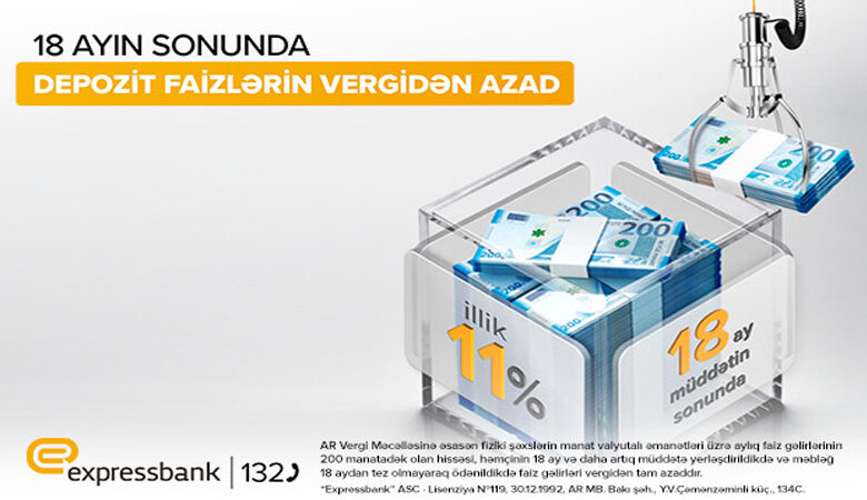 “Expressbank”da depozitə illik 11% gəlir