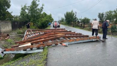 Kötü hava koşulları Lagodekhi belediyesinde sorun yarattı