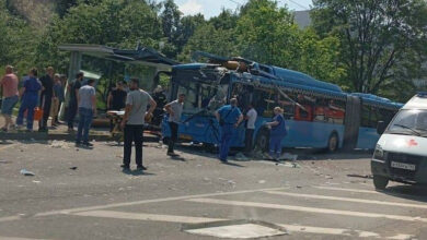 Moskova'da otobüste patlama oldu, sürücü ve yolcu yaralandı - FOTOĞRAF