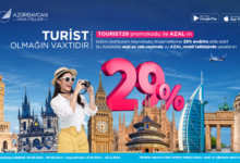 AZAL Turizm İşçiləri Günü münasibəti ilə beynəlxalq reyslərə 29% endirim təklif edir