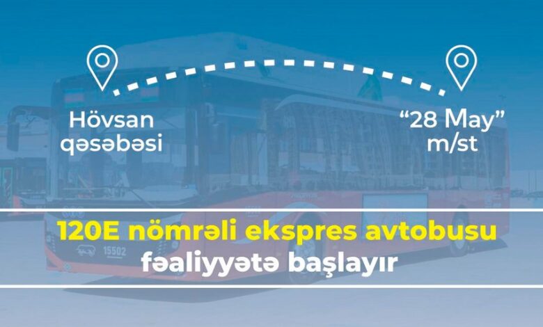 Bakıda yeni ekspres marşrut fəaliyyətə başlayır