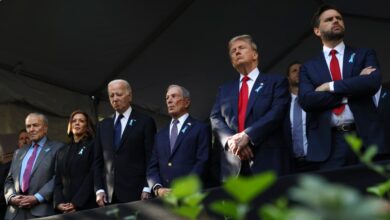 Biden, Harris, Trump ve Vance 11 Eylül kurbanlarını andı