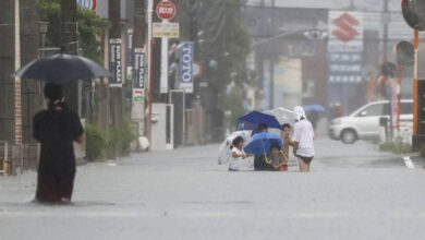 Japonya'da şiddetli yağışlar nedeniyle en az bir kişi kayıp