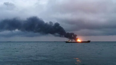 Karadeniz'de tahıl taşıyan gemide patlama meydana geldi