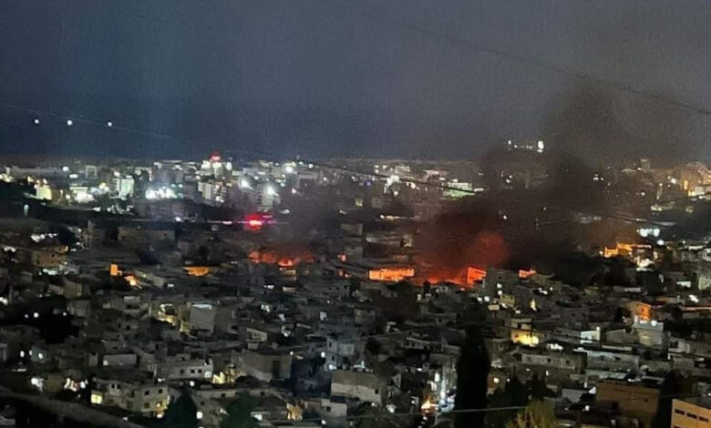 İsrail, Lübnan'ın güneyindeki Ayn el Hilva kampını vurdu